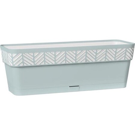 Marshall Pottery Marshall Pottery 7014057 7 in. Deroma Mosaic Resin Balcony Planter; Mint 7014057